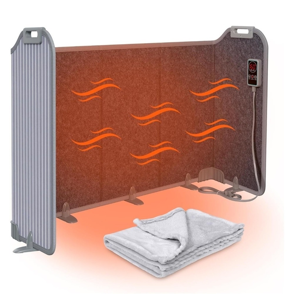 Under Desk Heater for Office, 5-Fold Foldable Space Heater for Leg Ankles